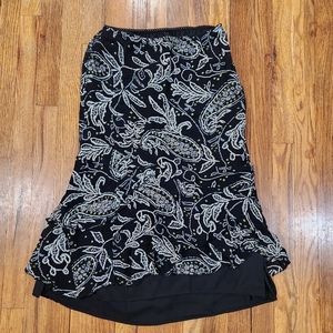 Handkerchief Paisley size 4 Skirt Asymmetrical